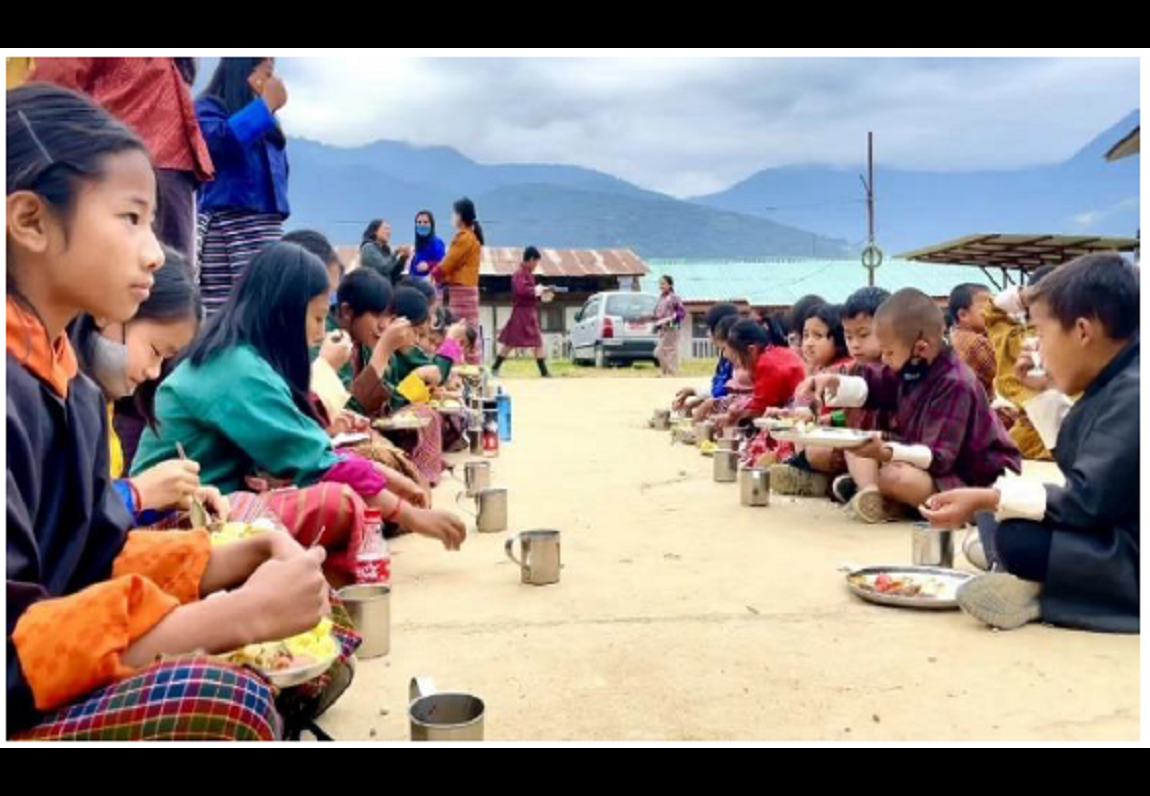 Farmer's Groups and Schools of Wangduephodrang Dzongkhag benefited from the local vegetables supplied under SFP